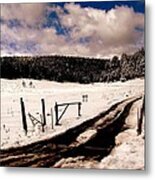 Ranch Road Near Taos New Mexico Metal Print