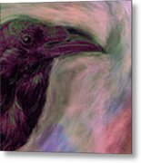 Raven Moon Metal Print