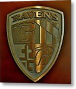 Ravens Coat Of Arms Metal Print