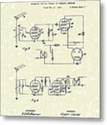 Receiver 1923 Patent Art Metal Print
