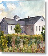 Recess At The Cherryvale Schoolhouse Metal Print