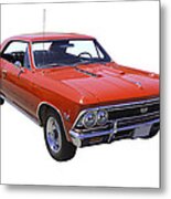 Red 1966 Chevy Chevelle Ss 396 Metal Print