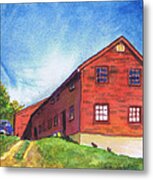 Red Barn Apple Farm New Hampshire Metal Print