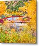 Red Bridge Metal Print