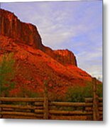 Red Cliffs Near Moab Ut Metal Print