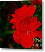 Red Flowers Metal Print