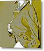 Red Hat And Trenchcoat Metal Print