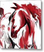 Red Horse Metal Print