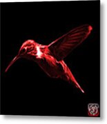 Red Hummingbird - 2054 F Metal Print