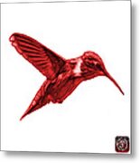 Red Hummingbird - 2054 F S Metal Print
