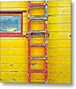 Red Ladder Metal Print