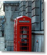 Red London Phoneboxes Metal Print