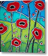 Red Poppies 1 Metal Print