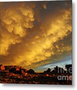 Red Rock Coulee Sunset Metal Print