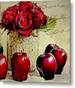 Red To Red Metal Print