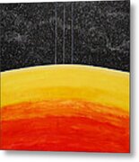 Red To Yellow Spacescape Metal Print