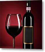 Red Wine Metal Print