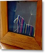 Reflections Of The Rainbow Horse Metal Print