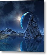 Reflections On An Empty Planet Metal Print