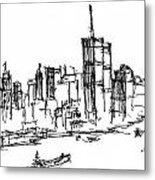 Remember World Trade Center Metal Print