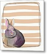 Rescued Bunny Metal Print