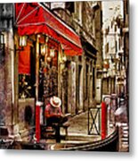 Rest Stop On The Canals Metal Print