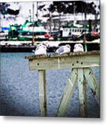 Resting At Pier 17 Metal Print