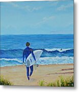 Returning To The Waves Metal Print
