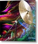 Ride Or Suspended Cymbal In Color 3241.02 Metal Print