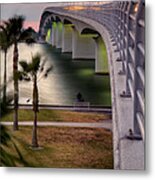 Ringling Causeway Bridge Overlook Metal Print