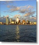 River Mersey And Liverpool Waterfront Metal Print