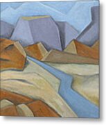 River Road Metal Print