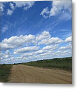 Road And Bigsky Metal Print