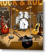 Rock And Roll Meltdown Metal Print