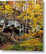 Rock Fall Gorge Metal Print