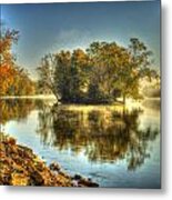 Rock River Fall Morning Metal Print