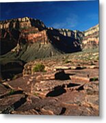 Rock Slabs At Plateau Point On The Metal Print