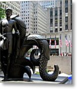 Rockefeller Plaza Ii Metal Print