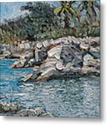 Rocky Bluff Metal Print