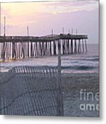 Rodanthe Pier Sunrise Metal Print