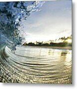 Rolled Gold Metal Print
