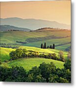 Rolling Tuscany Landscape Metal Print
