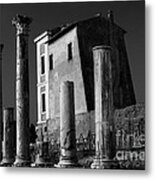 Roman Ruin At Palatine Hill Metal Print