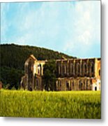 Roofless Chruch Tuscany Italy Metal Print