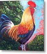 Rooster For Elaine Metal Print