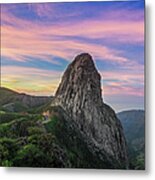 Roque Argando At Sunrise - La Gomera Metal Print