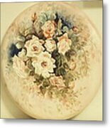 Rose In White Metal Print