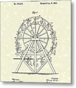 Roundabout 1893 Patent Art Metal Print
