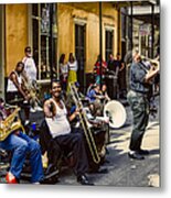 Royal Street Jazz Musicians Metal Print