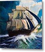 Running From The Storm Metal Print